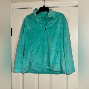 Talbots Teal Fleece Top